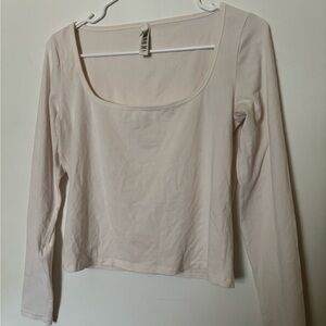 SKIMS Women's Cream Long Sleeve Top